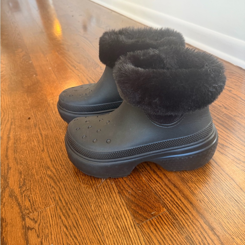CROCS Stomp Faux Fur Winter Boots